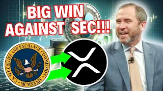 RIPPLE XRP NEWS TODAY: XRP CEO: BRAD GARLINGHOUSE REVEALS BIG WIN AGAINST SEC!!!