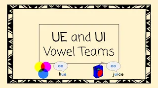 UE and UI Vowel Teams - 4 Minute Phonics