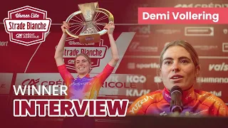 Strade Bianche Women Elite 2023 | Demi Vollering Winner Interview