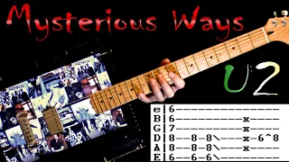 U2 Mysterious Ways Guitar Lesson / Guitar Tabs / Guitar Tutorial / Guitar Chords / Guitar Cover