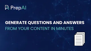 Test Assessments Made Easy - PrepAI | AI Powered Questions and Answers Generator