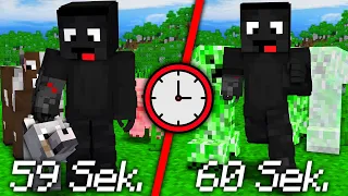 PRZECHODZIMY MINECRAFTA, ale WSZYSTKIE MOBY zamieniają się co minutę... (minecraft speedrun)