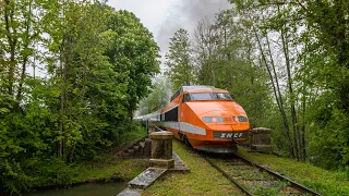 Train à grande vapeur - retour de la rame tgv pse 16 de Villiers Saint Georges