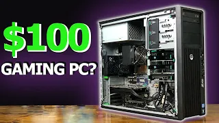 I Bought a PC for Just $100 and it is AWESOME! HP Z420 budget workstation gaming!