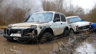 Как эти НИВЫ НАКАЗАЛИ МАЖОРОВ! БИТВА КРОССОВЕРОВ! МИТСУБИСИ L-200, Prado 150, Vitara, Touareg