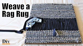 How to Weave Rug Using Fabric - Weave a Rug From Both Ends