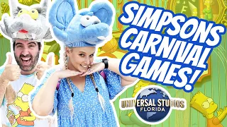 All The Simpsons Carnival Games at Universal Studios Florida