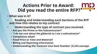 You Won a Contract. Now What? (Government Contracting)