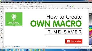 How to Create Own Macro in Coreldraw