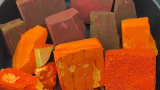 Flaky Orange + Deep Red Dyed Gym Chalk Crush