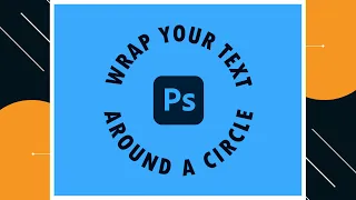 Wrap Text Around A Circle with Photoshop |  Round Text | #shorts egenstudio