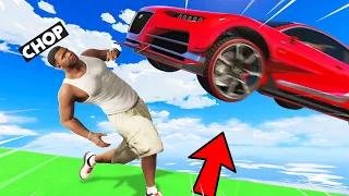 GTA 5 DODGE THE FLYING CAR VS RUNNERS WITH CHOP