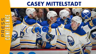 Casey Mittelstadt After Two Point Night in Win Over Vancouver | Buffalo Sabres