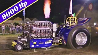 Tractor Pulling Tornado 2 by Team Turbo 2000 - 9.000Hp & 3x V12 Allison Engines! - Highlights 2017