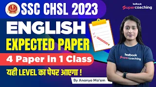 SSC CHSL English 2023 | SSC CHSL English Expected Paper | SSC English Practice Set | By Ananya Ma'am