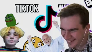 БРАТИШКИН и ХЕСУС СМОТРЯТ: ЛУЧШИЕ МЕМЫ ИЗ ТИКТОК // TIKTOK WEBM COMPILATION 56