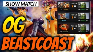 OG vs Beastcoast Showmatch - TOPSON TECHIES MID with NEW LINE UP