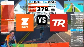 TrainerRoad AI FTP Vs Zwift Ramp Test