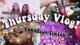 Thursday Vlog💗/ 100k auf Tiktok?😱 / *homeschooling & productive*📝  | kathie