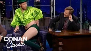 Will Ferrell Stops By "Late Night" Dressed Like A Sexy Leprechaun | Late Night with Conan O’Brien