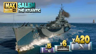 Cruiser Salem with a huge damage thriller - World of Warships