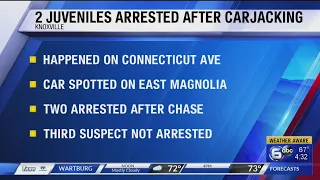 Knoxville Police: 2 juveniles charged with carjacking, another suspect remains at large