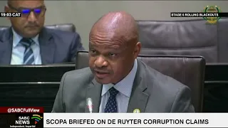 SCOPA briefed on De Ruyter corruption claims