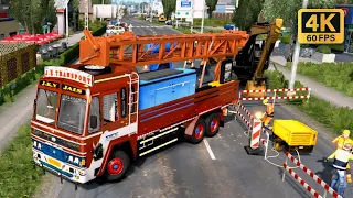 Ashok Leyland Borewell 10 Wheel Truck On Duty | Euro Truck Simulator 2 | Logitech g29 4KGameplay