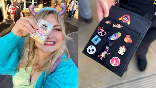 Pin Trading with Cast Members & in Frontierland at Disneyland!