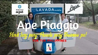 Three-Wheeler  Ape Piaggio - "Tuk Tuk for Business in Philippines"