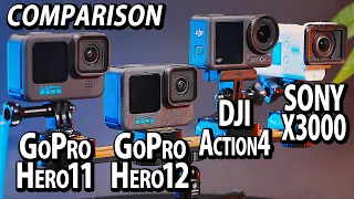 I'd like GoPro employees to watch. GoPro HERO12 vs HERO11 vs Action4 vs X3000.