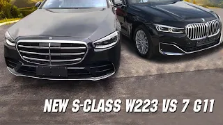Новый Mercedes S Class W223 против BMW 7 g11/12 сравним дизайн?