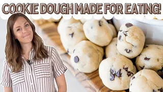 Edible Chocolate Chip Cookie Dough- NO BAKING REQUIRED