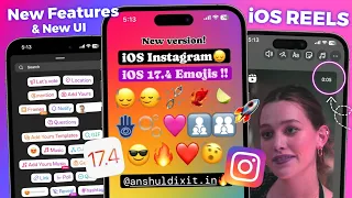 iOS INSTAGRAM For Android 🔥 | iOS 17.4 EMOJIS + Reels Like iPhone | Honista iPhone Story