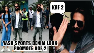 ROCKING Star YASH arrives At Mumbai For KGF Chapter 2 Promotion | Vijay Karnataka | KGF 2 Movie