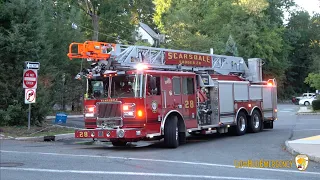 Scarsdale FD Car 2432 & Ladder 28 Responding