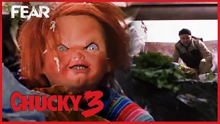 Chucky Gets Dumped In The Trash | Child's Play 3