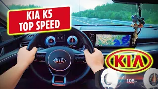 KIA K5 2.0L 2021 POV TOP SPEED TEST DRIVE AUTOBAHN