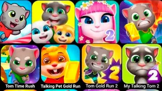 Tom Hero, Tom Time Run, Om Nom Run, My Talking Tom, SonicDash, My Hank, My Tom 2, Squid Games