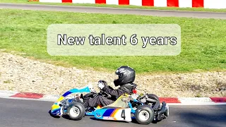 Swiss 6 year old in Rotax micro max kart in Wohlen with 75 km/h max speed.