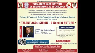 Webinar - 1 Talent Acquisition A Need of Future