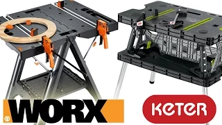 Worx Pegasus VS Keter  Folding Work Table | Review and Demo 🔨🔨🔨