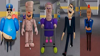 Become All MORPHS in Barry's Prison Run - Christmas Edition Papa, Gran, Siren Cop, Mr Funny Roblox
