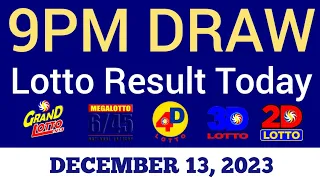 Lotto Result Today 9pm Draw December 13, 2023 Swertres Ez2 Stl PCSO