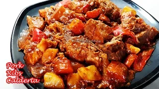 YUMMY PORK RIBS CALDERETA | EASIEST PORK RIBS CALDERETA RECIPE!!!