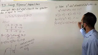 4.3 Solving Polynomial Inequalities (Grade 12 University MHF4U)
