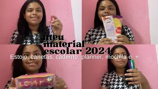 Meu material escolar 2024 ❤️✨