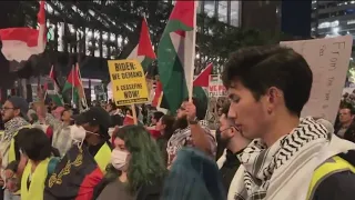 Biden's APEC arrival met with protesters demanding Gaza ceasefire