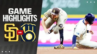 Padres vs. Brewers Game Highlights (4/16/24) | MLB Highlights