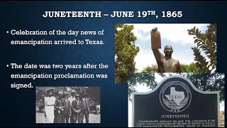 Reflections on Juneteenth: Session One